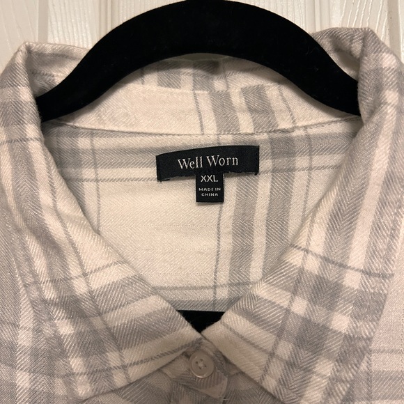 Whisper Soft Flannel Plaid Button-Up - Picture 2 of 2